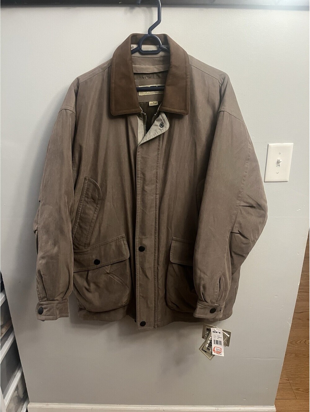 NWT RFT by Rainforest Men's 2-in-1 Removable Liner Utility Jacket Tobacco Medium